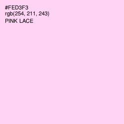 #FED3F3 - Pink Lace Color Image